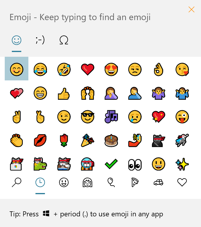 Emoji klávesnice